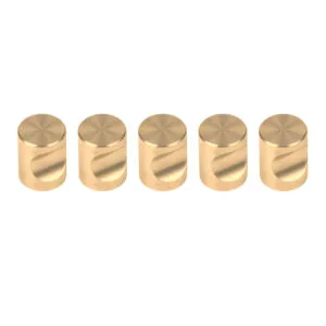 ROCO Cylindrical Drawer Knob Brushed Brass 20mm ( 5 Pack ) - Premium Hardware from ROCO - Just R 140! Shop now at Securadeal