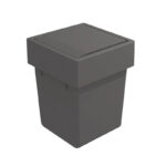 3_62555100-844b-4c4f-a01f-c4b00f5773cc | Securadeal Roco Onda Door Mounted Bin Orion Grey 5 Litre Premium Bins Buckets from Roco