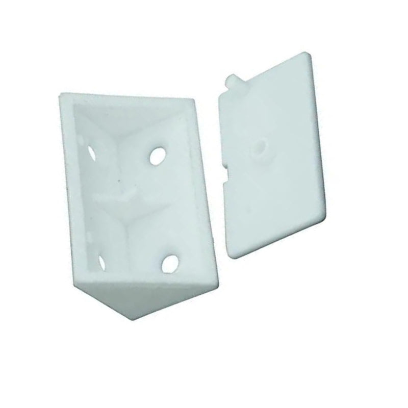 3_9f7eb2db-77cc-4683-95d7-d839739a1b2f | Securadeal ROCO Prepack Double Bracket With Lids White ( 10 Per Pack ) - Premium Hardware from ROCO - Just R 10! Shop now at Securadeal