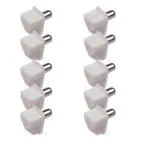 Roco Prepack Shelf Support White with Steel Pin  10 Per Pack    Premium Home Accessories from Roco