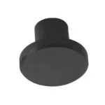 Roco Flat Button Drawer Knob Matt Black 30mm   Premium Drawer Knobs from Roco