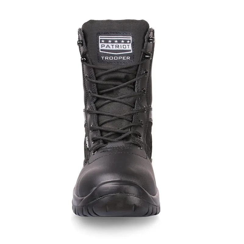 Patriot Trooper Black 8 inch Safety Boots Steel Midsole   Premium Safety Ppe from Patriot