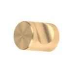 Roco Cylindrical Drawer Knob Brushed Brass 20mm   Premium Drawer Knobs from Roco