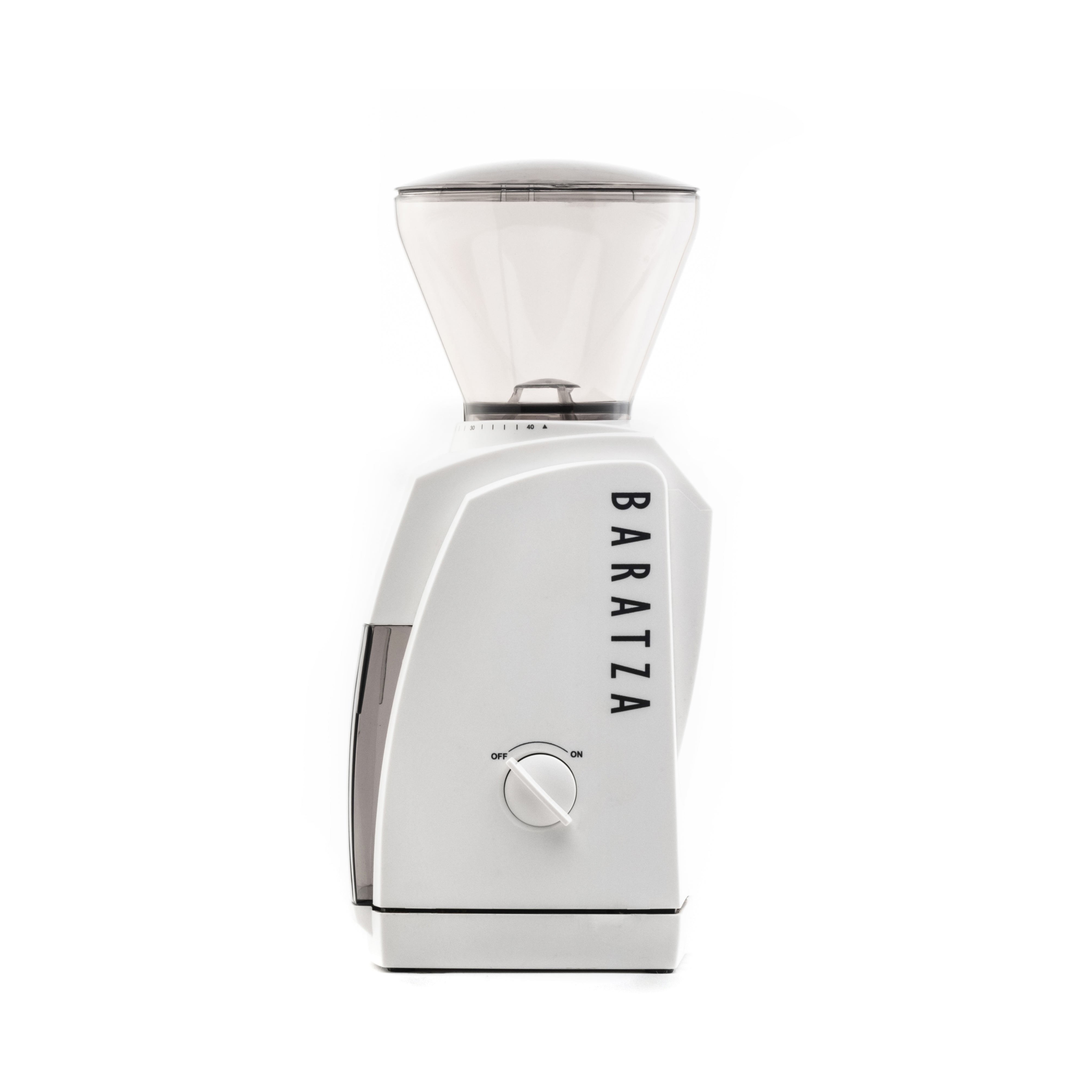 484-Encore-White-03-Side-OnWhite | Securadeal BARATZA Encore Electric Coffee Grinder White - Premium Coffee Machine & Filters from Baratza - Just R 4099! Shop now at Securadeal