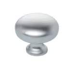 Roco Small Base Drawer Knob Matt Chrome 32mm   Premium Drawer Knobs from Roco