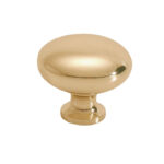 Roco Small Base Drawer Knob Brass Plated 32mm   Premium Hardware from Roco   Just R 23 Shop Now at Securadeal