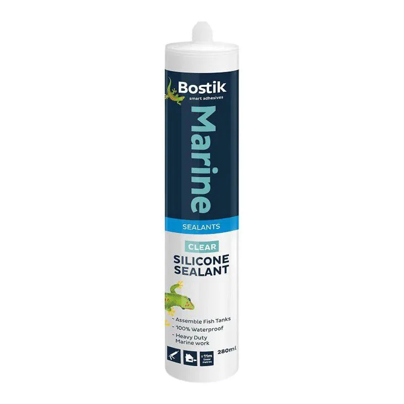 Bostik Marine Silicone Sealant Clear 280ml   Premium Hardware Glue  Adhesives from Bostik   Just R 154 Shop Now at Securadeal