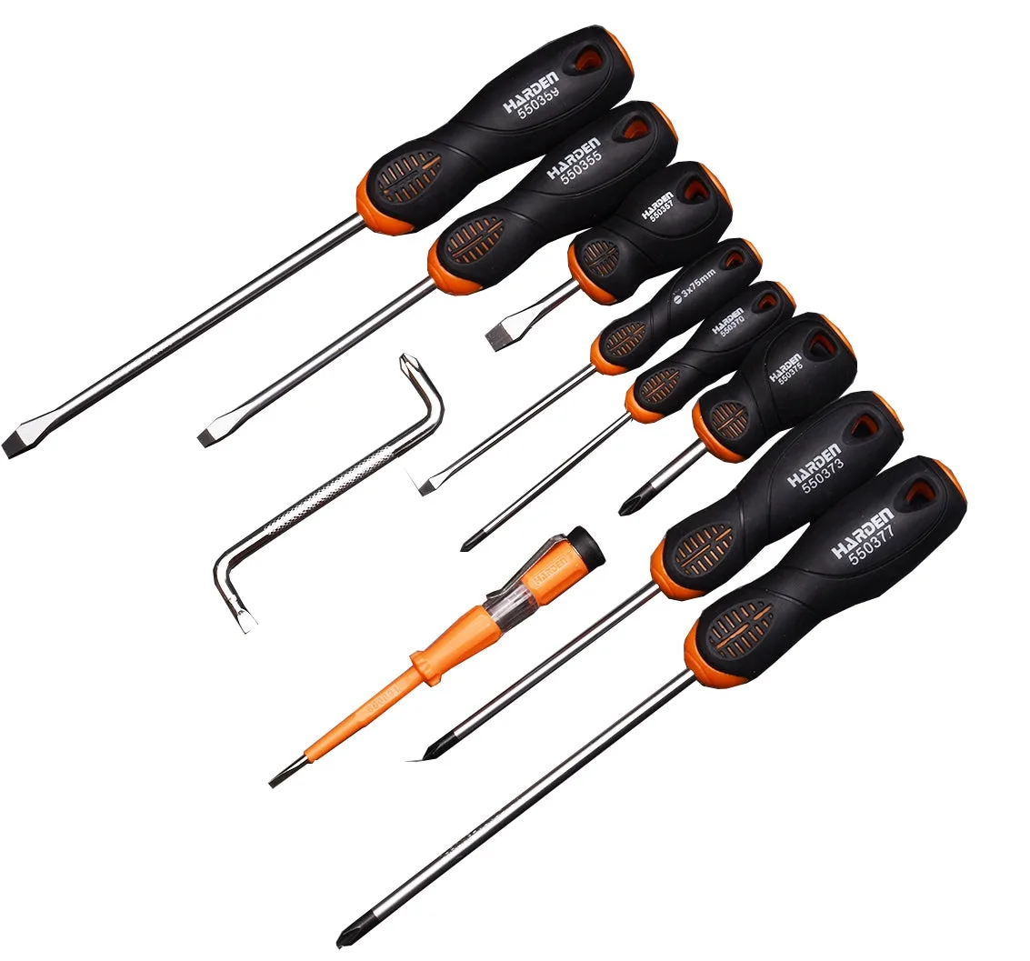 550395 | Securadeal Harden 10 Piece Screwdriver Set Soft Handle Premium Hardware from Harden Just R 356 Shop Now at Securadeal