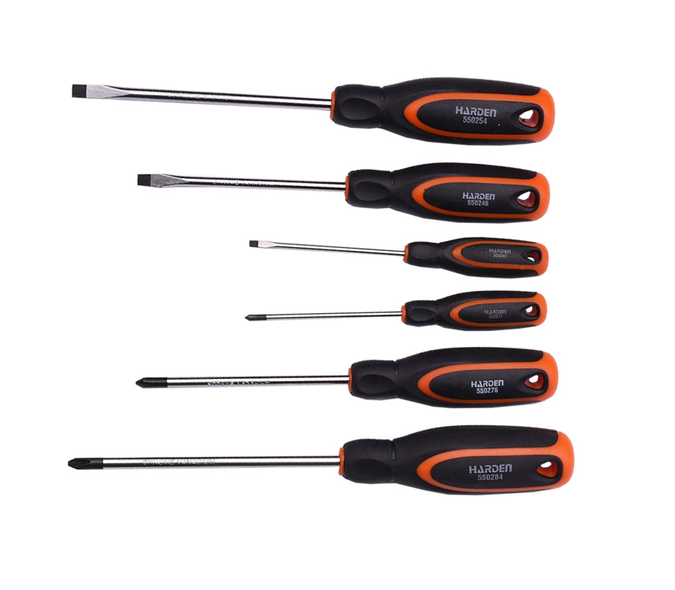 550396 | Securadeal HARDEN 6 Piece Screwdriver Set Soft Handle - Premium Hardware from HARDEN - Just R 246! Shop now at Securadeal