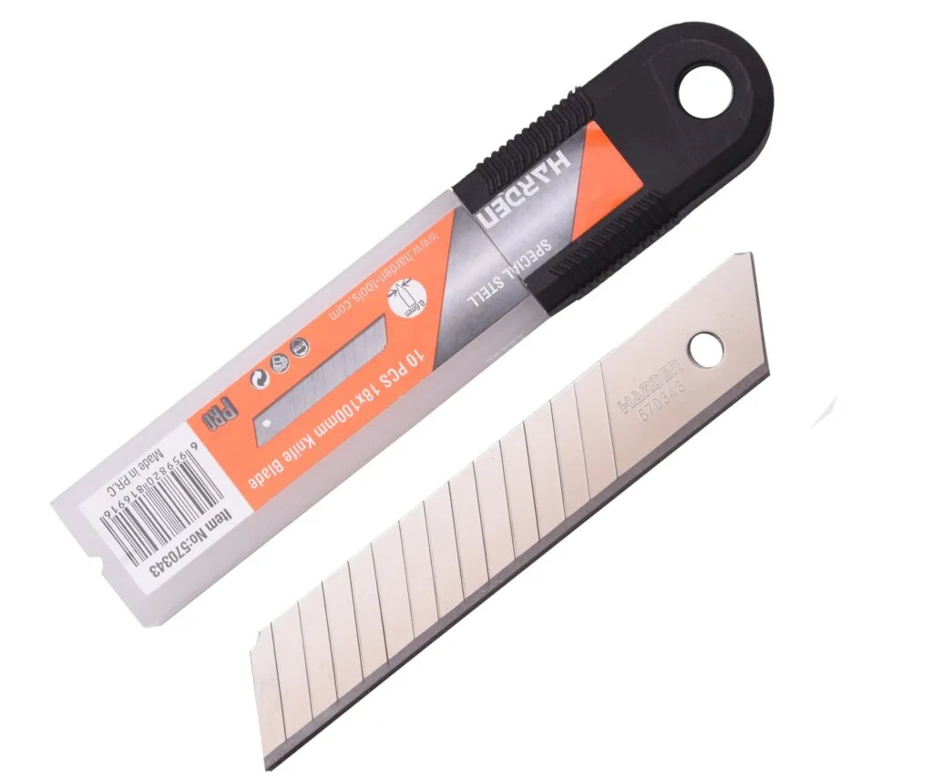 570343 | Securadeal Harden 10 Piece Utility Craft Knife Blades 18mm X 100mm Premium Hardware from Harden Just R 19 Shop Now at Securadeal