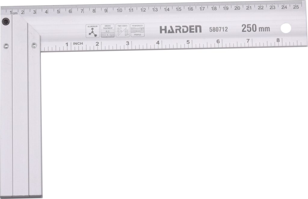 HARDEN Aluminum Tri Square 250mm - Premium Hardware from HARDEN - Just R 89! Shop now at Securadeal