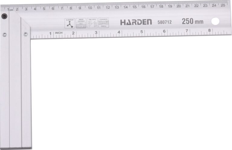 HARDEN Aluminum Tri Square 250mm - Premium Hardware from HARDEN - Just R 89! Shop now at Securadeal