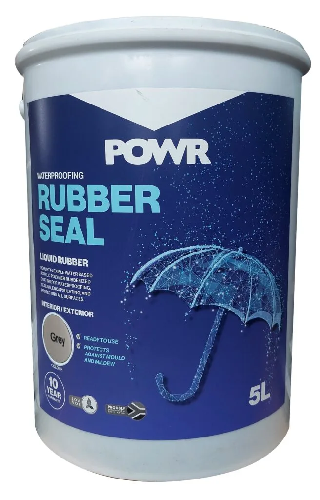 5LTGREY | Securadeal Powr Rubber Seal Waterproofing Coating Light Grey 5 Litre Premium Hardware Glue Adhesives from Powr Just R 386 Shop Now at Securadeal