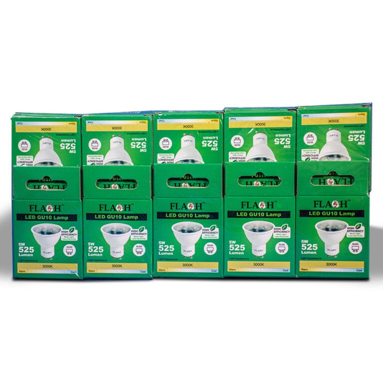FLASH High-Efficiency 5W LED GU10 Lamp 120D (10 Pack) - Premium Light Bulbs from FLASH - Just R 180! Shop now at Securadeal