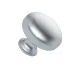 Roco Small Base Drawer Knob Matt Chrome 32mm   Premium Drawer Knobs from Roco