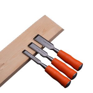 HARDEN 3 Piece Chisel Set Orange Circular Handle Wood - Premium Hardware from HARDEN - Just R 257! Shop now at Securadeal