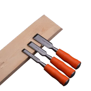 HARDEN 3 Piece Chisel Set Orange Circular Handle Wood - Premium Hardware from HARDEN - Just R 257! Shop now at Securadeal