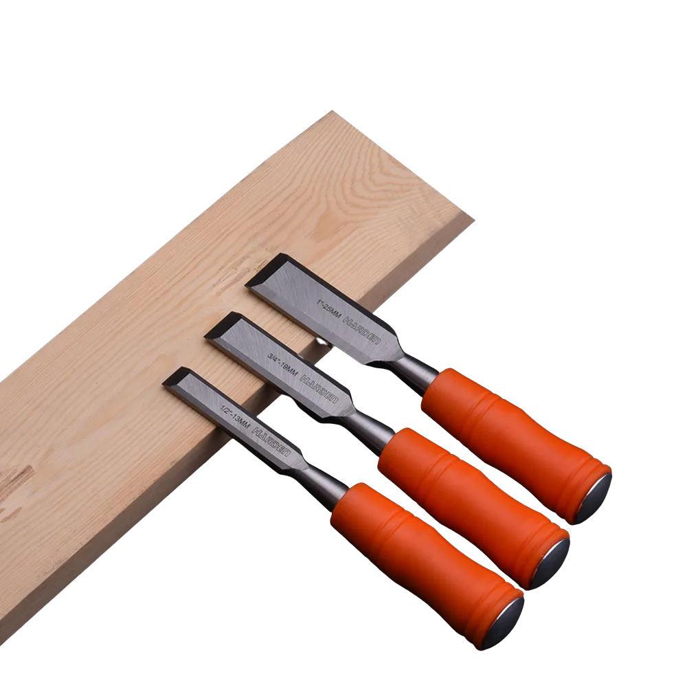Harden 3 Piece Chisel Set Orange Circular Handle Wood   Premium Hardware from Harden   Just R 257 Shop Now at Securadeal
