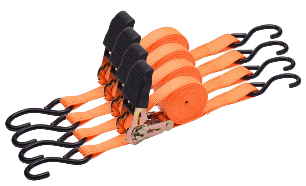HARDEN 4 Piece Ratchet Tie Down Set (25mm x 5m) - Premium Hardware from HARDEN - Just R 371! Shop now at Securadeal