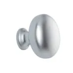 Roco Small Base Drawer Knob Matt Chrome 32mm   Premium Drawer Knobs from Roco