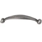 Roco Victoria Antique Cupboard Handle Oxidised Tin 96mm   Premium Handles from Roco