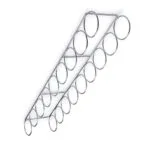 Roco Wine Bottle Holder 9 Ring Chrome   Premium Cupboard Handles from Roco