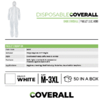 Pioneer Safety Overall Disposable Zip  Hood Non Woven White   Premium Clothing from Pioneer Safety   Just R 42 Shop Now at Securadeal