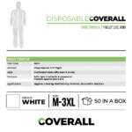 701cfdd1_1 | Securadeal Pioneer Safety Overall Disposable Zip Hood Non Woven White Premium Safety Ppe from Pioneer Safety