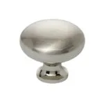 Roco Small Base Drawer Knob Satin Chrome 32mm   Premium Drawer Knobs from Roco