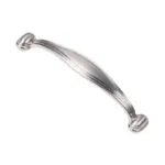 Roco Victoria Antique Cupboard Handle Satin Chrome 96mm   Premium Handles from Roco