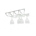 94f02395dff04862a451cd9c506be7b0 | Securadeal Roco One Row Wine Glass Holder Chrome for 3 Glasses Premium Cupboard Handles from Roco