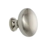 Roco Small Base Drawer Knob Satin Chrome 32mm   Premium Drawer Knobs from Roco