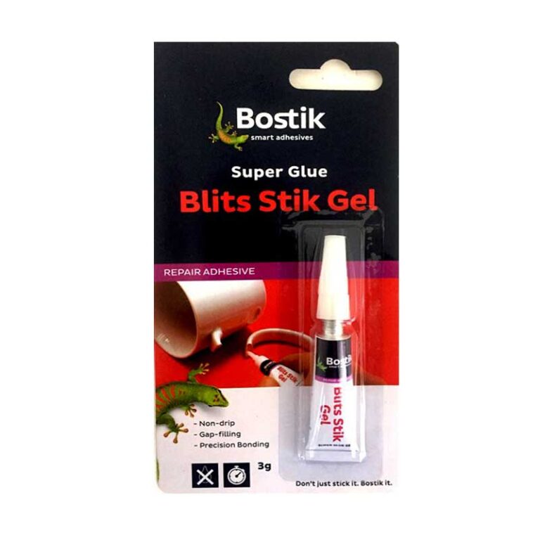 BOSTIK Super Glue Blits Stik Gel Repair Adhesive 3g - Premium Hardware Glue & Adhesives from BOSTIK - Just R 56! Shop now at Securadeal