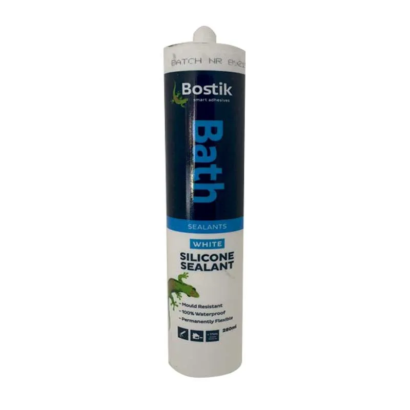Bostik Bath Sanitary Silicone Sealant White   280 Ml   Premium Adhesives Sealants  Tapes from Bostik