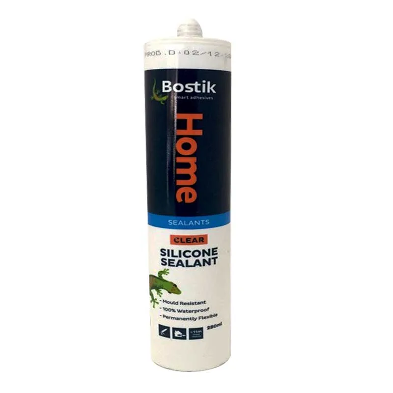 A10065 | Securadeal Bostik Home Silicone Clear 280ml Premium Adhesives Sealants Tapes from Bostik
