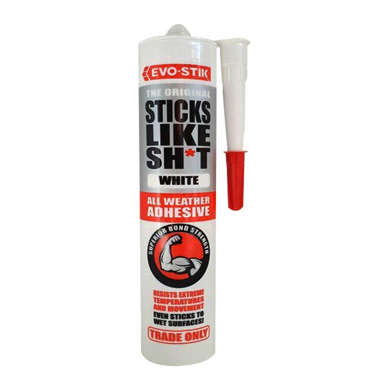 EVO-STIK Sticks Like Sh*T All Weather Adhesive White 290ml - Premium Hardware Glue & Adhesives from EVOSTICK - Just R 270! Shop now at Securadeal