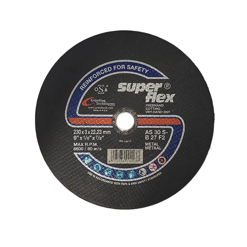 Superflex Abrasive Disc Cutting Steel 230mm X 3mm X 222mm   Premium Disc Cutting from Superflex   Just R 65 Shop Now at Securadeal