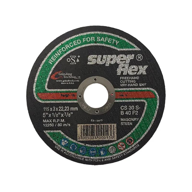 A20007 | Securadeal Superflex Abrasive Disc Cutting Stone 115mm X 3mm X 222mm Premium Disc Cutting from Superflex Just R 35 Shop Now at Securadeal