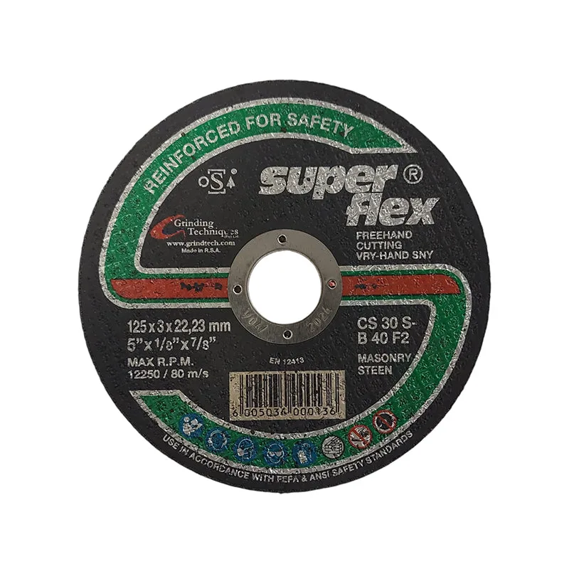A20008 | Securadeal Superflex Abrasive Disc Cutting Stone 125mm X 3mm X 222mm Premium Disc Cutting from Superflex Just R 35 Shop Now at Securadeal
