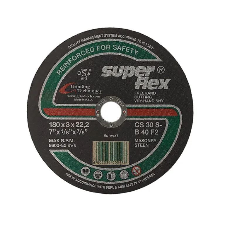 SUPERFLEX Abrasive Disc Cutting Stone 180mm x 3mm x 22.2mm - Premium Disc Cutting from Superflex - Just R 35! Shop now at Securadeal
