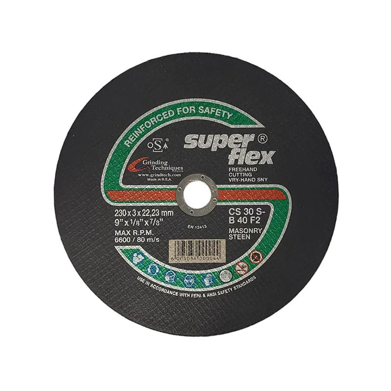 A20010 | Securadeal Superflex Abrasive Disc Cutting Stone 230mm X 3mm X 222mm Premium Disc Cutting from Superflex Just R 67 Shop Now at Securadeal