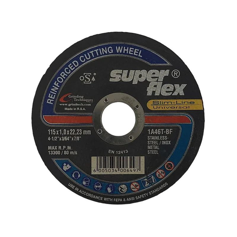 A20031 | Securadeal Superflex Abrasive Disc Cutting Steel Slimline 115mm X 10mm X 222mm Premium Disc Cutting from Superflex Just R 30 Shop Now at Securadeal