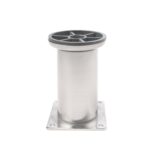 Roco Adjustable Round Table Leg Silver 100mm X 50mm   Premium Hardware from Roco   Just R 49 Shop Now at Securadeal