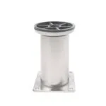 AALR100X50 | Securadeal Roco Adjustable Round Table Leg Silver 100mm X 50mm Premium Home Accessories from Roco