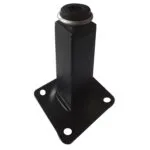 Roco Adjustable Table Leg with Square Black Plate 100mm X 25mm   Premium Home Accessories from Roco