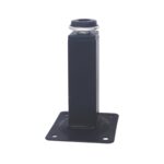 Roco Adjustable Table Leg with Square Black Plate 100mm X 25mm   Premium Hardware from Roco   Just R 28 Shop Now at Securadeal