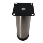 Roco Adjustable Table Leg with Square Steel Plate 100mm X 50mm   Premium Hardware from Roco   Just R 20 Shop Now at Securadeal
