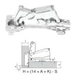 AFMS148WI_a4898281-d9dc-4d4e-a32e-bfe06dbcdbce | Securadeal Roco 180 Degree 4 Hole Base Plated Cupboard Hinge 5 Pack Premium Home Accessories from Roco