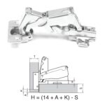 Roco 180 Degree 4 Hole Base Plated Cupboard Hinge   Premium Hardware from Roco   Just R 29 Shop Now at Securadeal