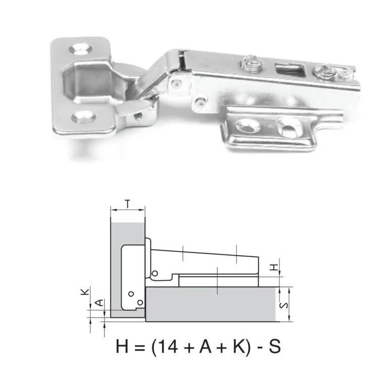 ROCO 110 Degree 4 Hole Base Plated Cupboard Hinge 0mm ( 5 Pack ) - Premium Hardware from ROCO - Just R 28! Shop now at Securadeal